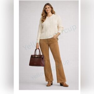 Lauren Ralph Lauren Stretch Corduroy Pants Women’s 14 Bootcut  Classic Camel